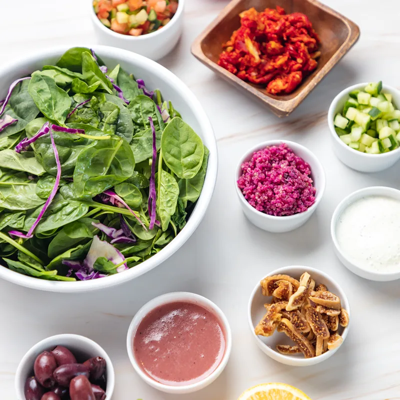 Salad and sides photography for Pirho grill in Ottawa, Canada