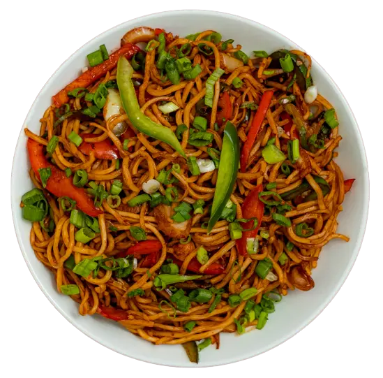 Veg Noodles, a traditional Indian dish made by Madhuban Indian Cuisine